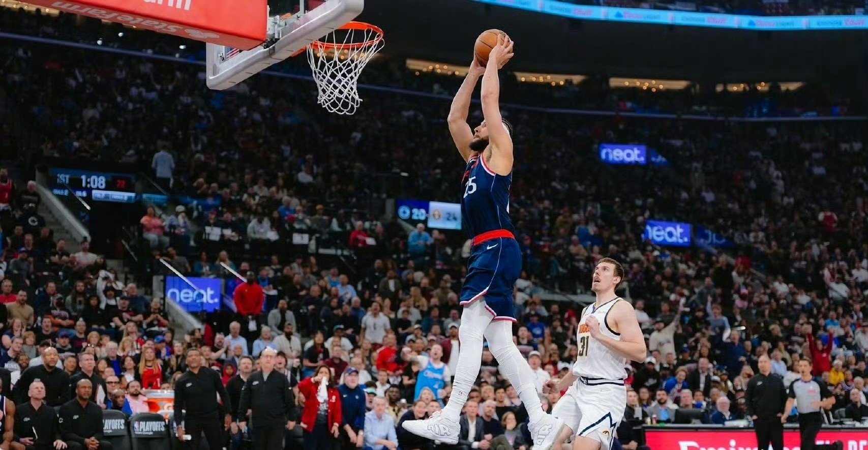 米切尔砍31分爵士负快船